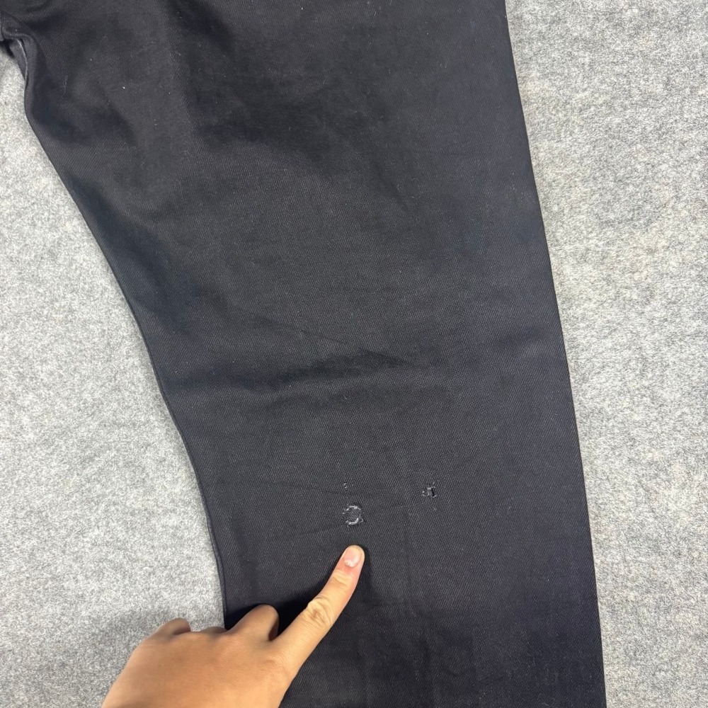 Levis 501 Original Fit Jeans Mens 40x28 Black Straight Leg Button Fly Denim - Picture 4 of 11